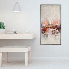 Warm Melody of Colors Acrylic Painting 52.2x102.5 cm
