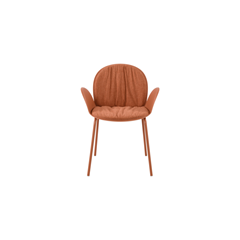 Fabric Covered PP Chair - Orange