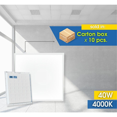 Square LED Panel Light White 40W - 4000K  Pack x10