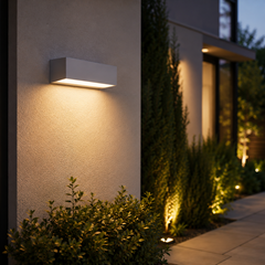 Outdoor Wall Light up and down Grey E27 18W