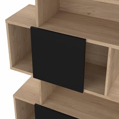 Maze Asymmetrical Bookcase with 3 Doors