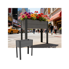 Outdoor Flower Bed – Dark Grey