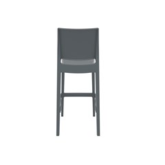 Dark Grey Modern Bar Stool 75 cm