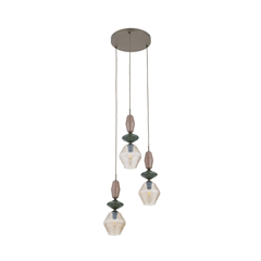 Zen Pendant Lamp – Brown & Cognac