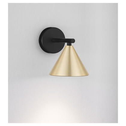 Wall Light LED Oxide Gold & Black Aluminium