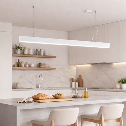 Linear Suspended Pendant 4000K – White