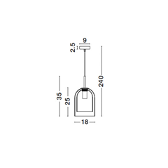 Pendant Light Double Layered Dark Champagne Glass and Black