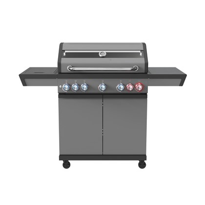 4 Burner Gas Grill BBQ - Black & Grey