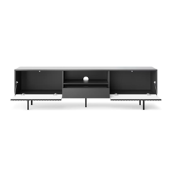 TV Cabinet 2Doors and Drawer - Black