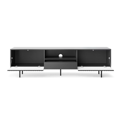 TV Cabinet 2Doors and Drawer - Black