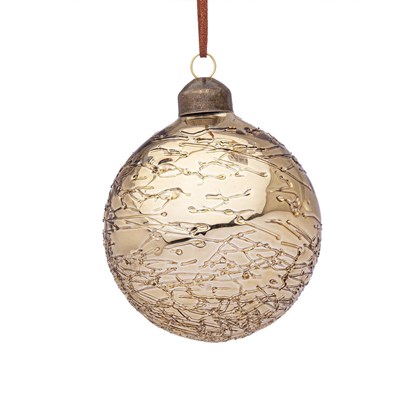 Glaciate Gold Glass Ball 8cm