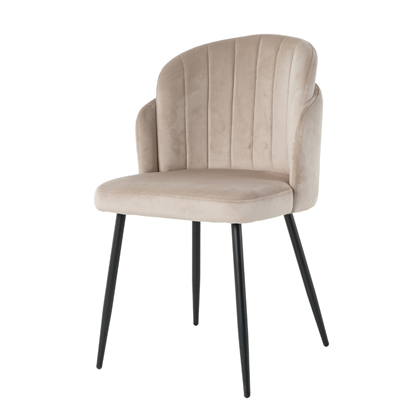 Velvet Light Brown  Dinning Chair