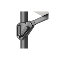 Set T¹ Premium Parasol 400x300 - Anthracite Champagne & Base 120kg - Black Granite