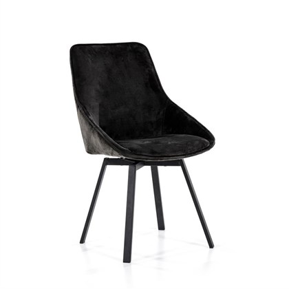 Dining Chair Beau - Black Velvet