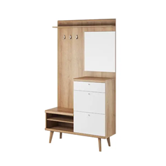 Hallway Wardrobe – Riviera Oak & White