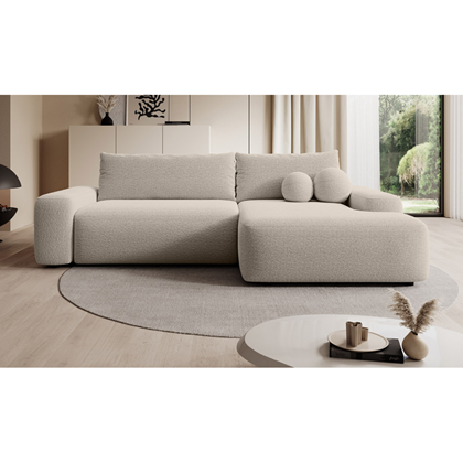 Corn Sofabed with Chaise – Slate Grey (Right 265cm)