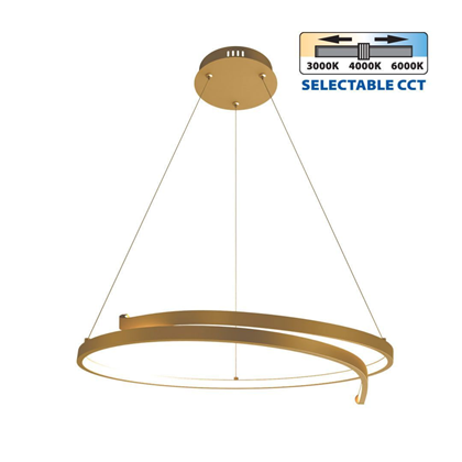 LED Suspension Ceiling Light – Gold