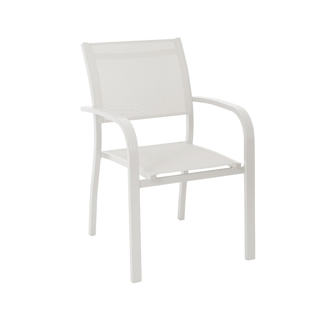 White Aluminium Armchair