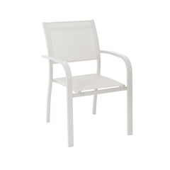 White Aluminium Armchair