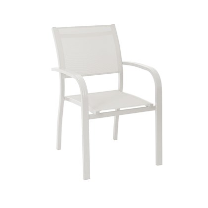 White Aluminium Armchair