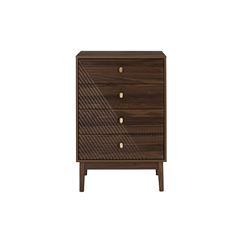 Sideboard 4 Shelves – Marron Wood