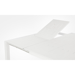 Extendable Dining Table White 160X110/160
