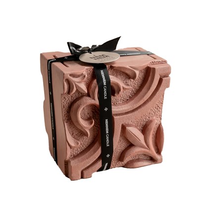 Large Jar Quarter Maltese Pink Cotton Flower