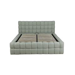 Upholstery Bed with Gaslift – Green