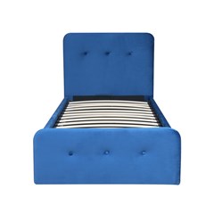 Upholstered Bed with Gas Lift  90X200 - Blue