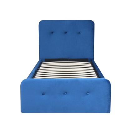 Upholstery Bed Gas lift Blue 90X200