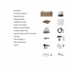 Amber Aero Plus 6-Person Spa With Jets, Bubbles & LED