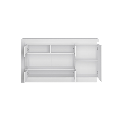 Sideboard 3 Doors – White Alpin & White High Gloss