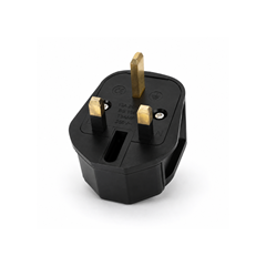 UK Plug Adapter 13A – Black