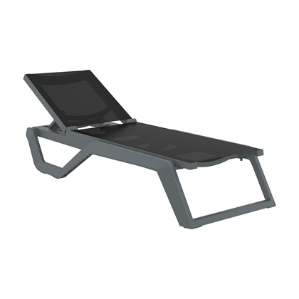 Sun lounger – Dark Grey