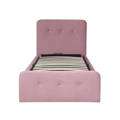 Upholstery Bed Gas lift Pink 90X200