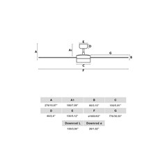 LED Ceiling Fan XL - Black
