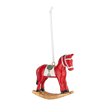 Bert Red Rocking Horse Ornament