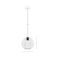 Pendant Light – Blue/Black/Opal