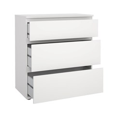 Nova Chest 3 Drawers White