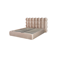 Upholstery Bed with Gas Lift 160x200 - Taupe