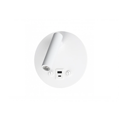 LED Wall Light 8W IP20 with On/Off Switch – White