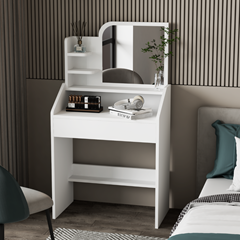 Vanity Table White 75X40x135cm