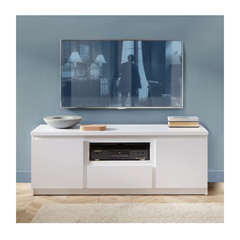 TV Sideboard 2 Doors 1 Shelf – White Alpine