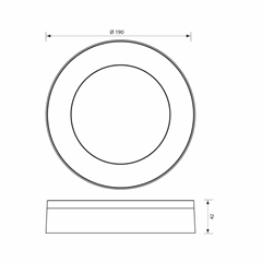 LED Lighting Fixture DOLCE/R 4000K White