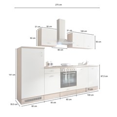 Kitchen Set - Oak & White