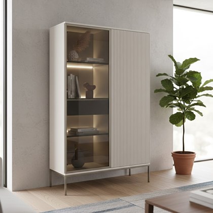 Showcase Cabinet with LED – Cashmere