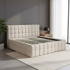 Upholstery Bed with Gas Lift 160x200 – Beige