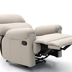 Manual Recliner Chair Beige 92x90x105