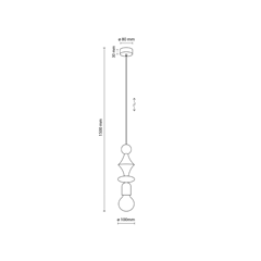 Pendant Lamp Tower Brown