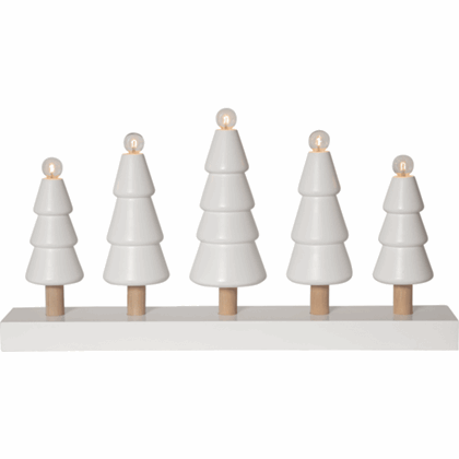 Wooden Trees Candlestick 5-Lights